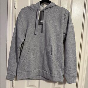 Adidas woman’s fleece hoodie size small in gray nwt